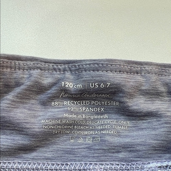 Hanna Anderson Gray Kids Skort 120 CM US 6-7 - Picture 5 of 7